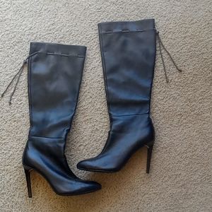 Black dress boots with 3inch heels
